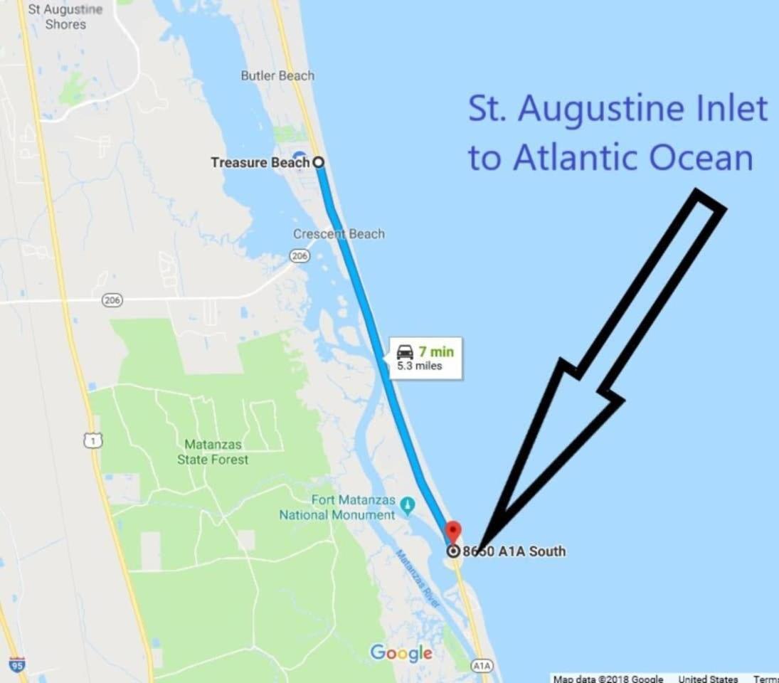 Canal Home Dock Walk To Beach Kayaks Sup Fishing St. Augustine Exteriér fotografie