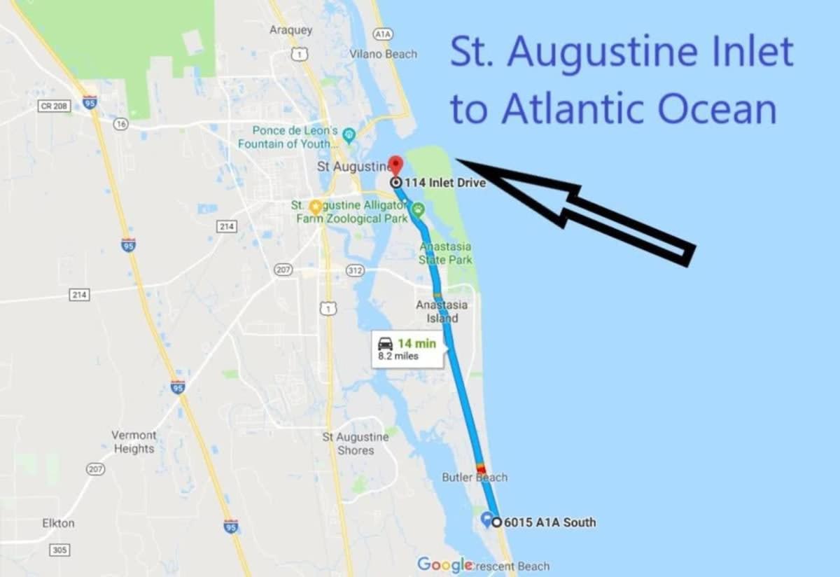 Canal Home Dock Walk To Beach Kayaks Sup Fishing St. Augustine Exteriér fotografie